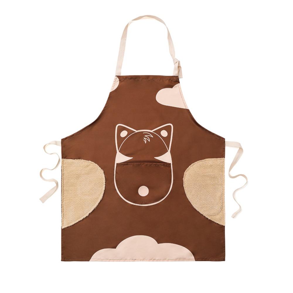 Oil-proof Kitchen Apron With Pockets Chef Work Uniform Cooking Accessories Cooking Apron  Kitchen