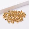 24K Non-Fading Vacuum Gold Spacer Beads with Smooth Surface for Bracelet and Necklace DIY 