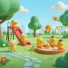 Clockwork Design Clockwork Duck Toy Plastic Material Jumping Duck Toy Skiing duck toy  Bathroom Toy