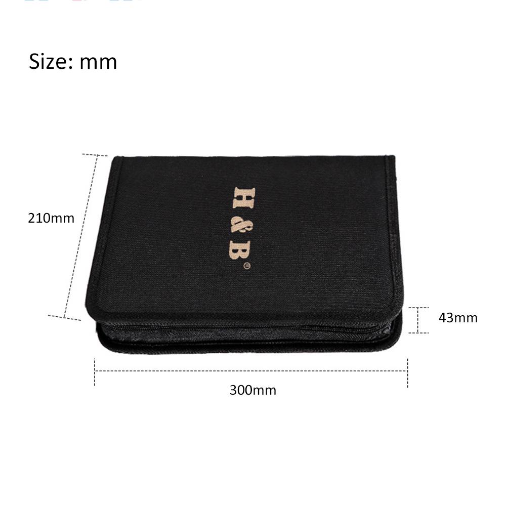 H&B 74pcsset Professional Drawing Kit Sketch Pencils Art Sketching Painting Supplies with Carrying