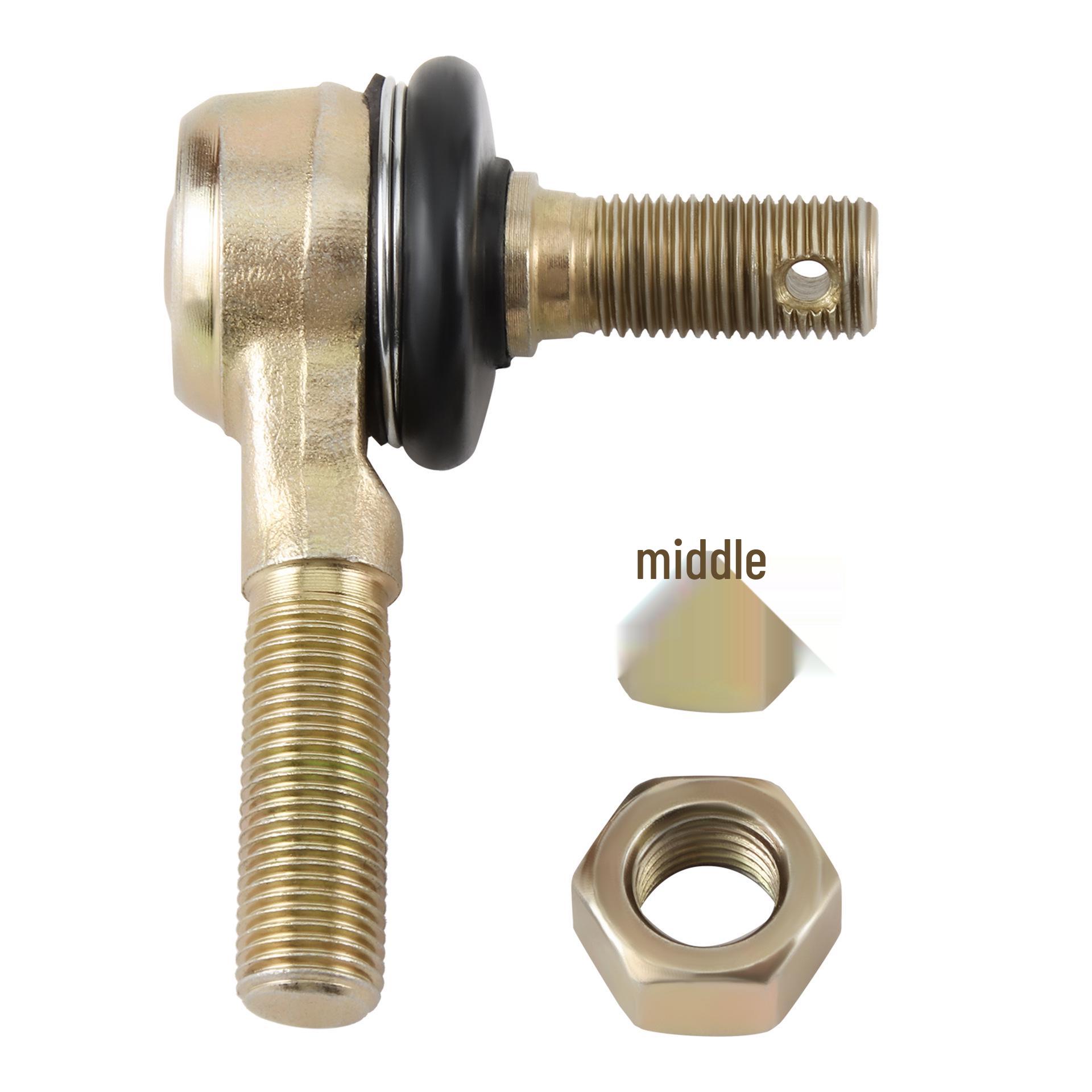 12mm Reverse Thread Tie Rod Ball Joint for ATV, Motorcycle, or Kart metal