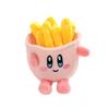 Cute Star Card French Fries Burger Plush Doll Pendant Girl Heart Doll Bag Hanging Ornament Mini Catching Doll
