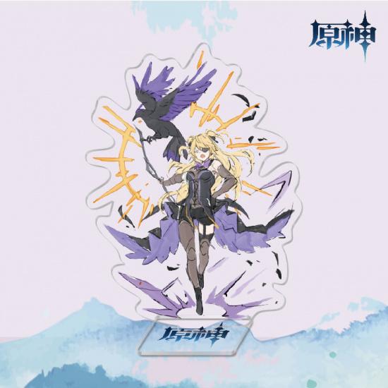 Anime Game Merchandise Sunny Day Barbara Genshin Impact Watercolor Acrylic Standee Decoration