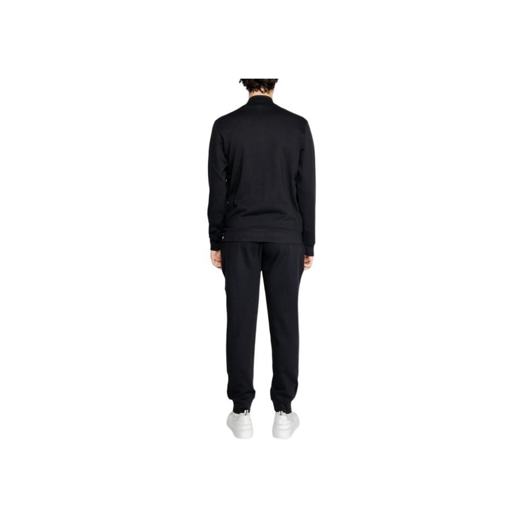 Emporio Armani FW24 Logo Letter Print Zip Casual Sports Suit Unisex suit Black 112115-4F571-00020