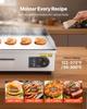 Commercial Electric Griddle, 655 X 400 Mm, 4000W, 50-300°C Adjustable Temp Control, Stainless Steel Countertop Flat Top Grill with 2 Spatulas, 2