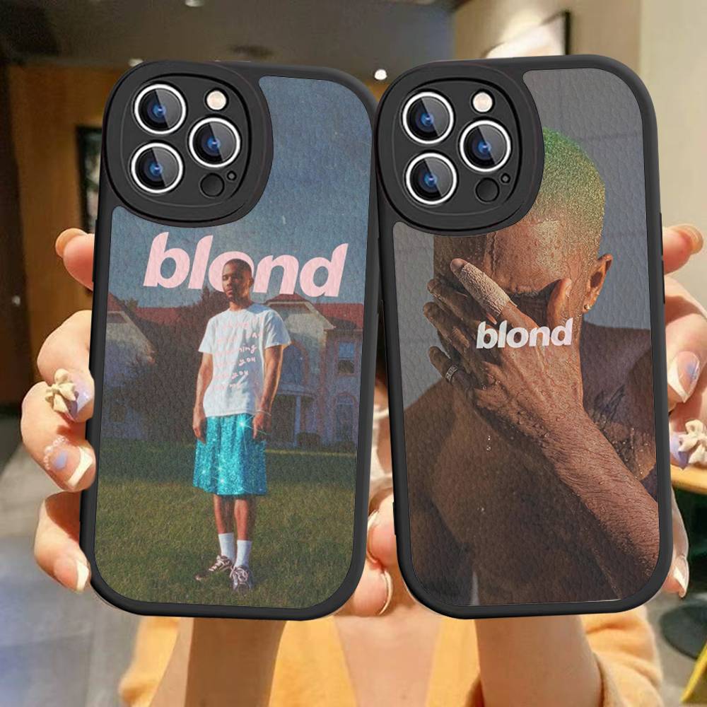 Frank Ocean Blond Leather Phone Case For iPhone 16 15 14 Pro Max Plus 13 12 11 Silicone Cover