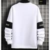 Cotton Men's Sweater Long Sleeved Spring and Autumn Coat Men's Young Students Loose T-shirt Men
