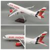 Air India Airlines Model 47cm Airbus 1/80 Scale Airplane A320 NEO Light and Wheel Landing Gear Diecast Resin Plane Model Gifts