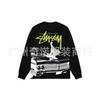 Unisex Heavyweight Cotton Long Sleeve Crewneck Sweatshirt Casual Wear Oversized Fit 300-350gsm