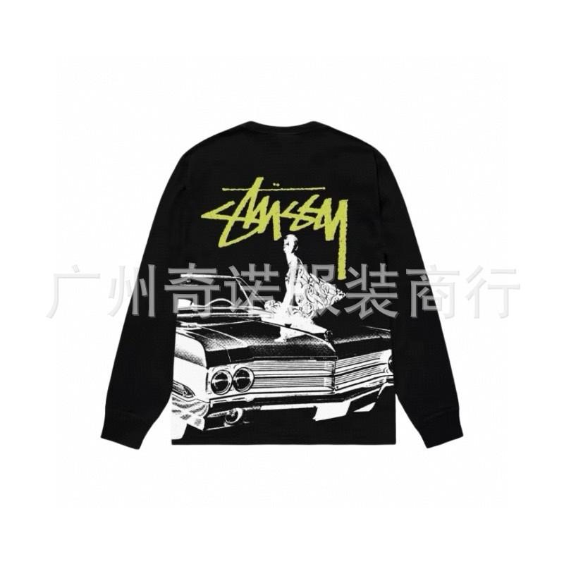 Unisex Heavyweight Cotton Long Sleeve Crewneck Sweatshirt Casual Wear Oversized Fit 300-350gsm