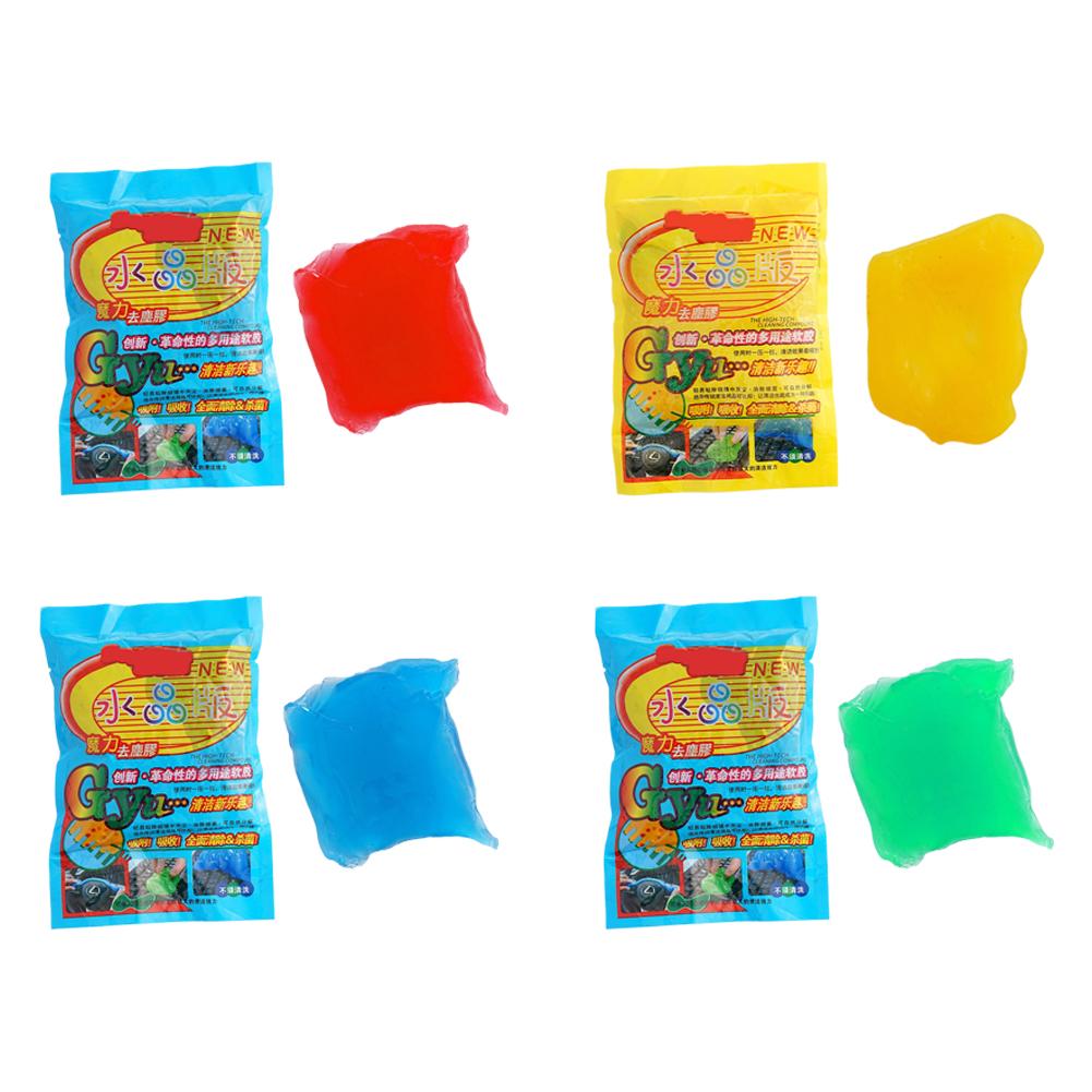 Car Cleaning Gel Reusable Keyboard Cleaner Vent Cleaner Slime Dust Dirt Removal Car Gel Mud Putty Kit USB For Laptop Cleans