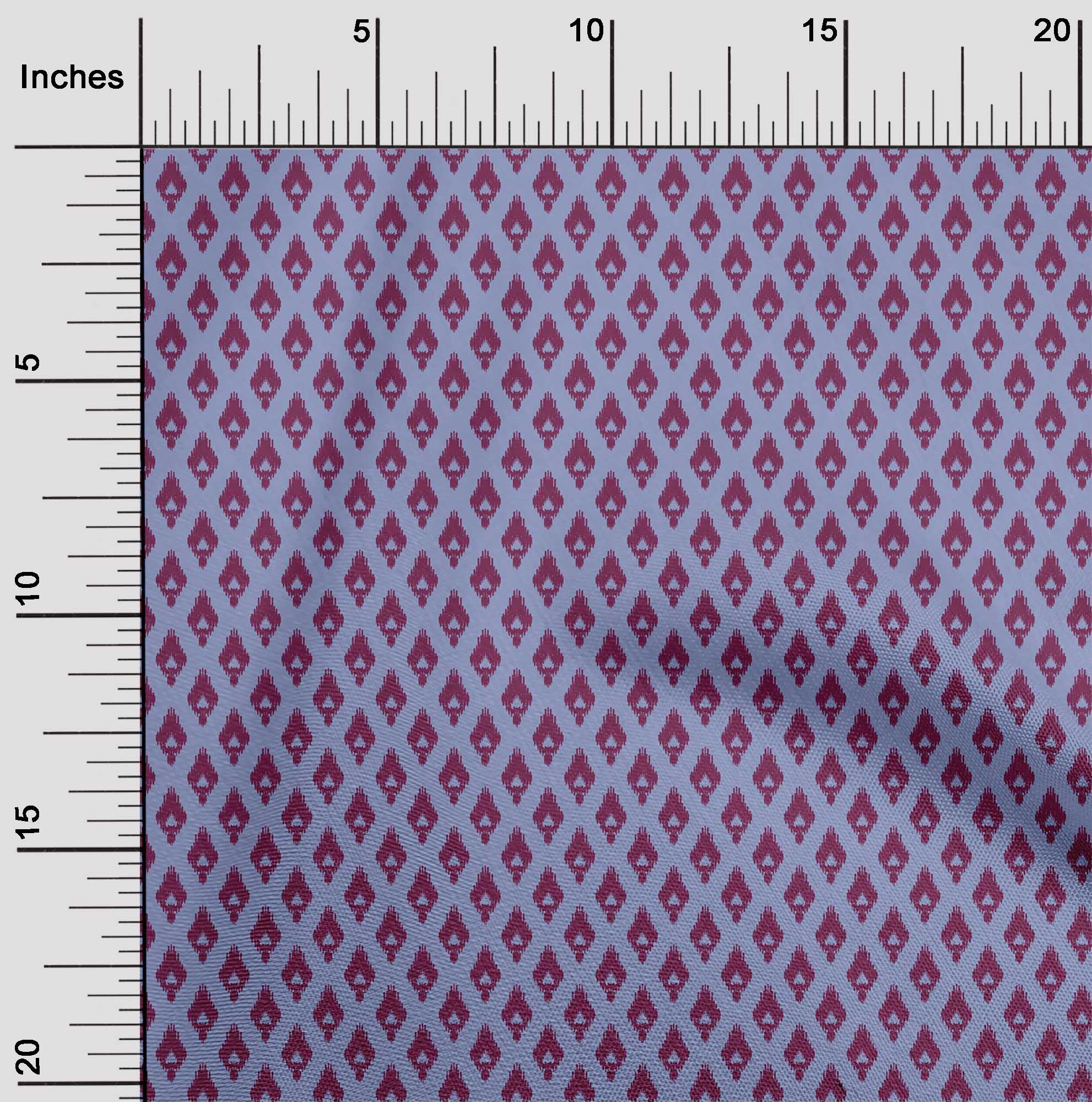 

oneOone Бавовняна гнучка тканина Argyle Style Ikat Decor Fabric Printed BTY 40 дюймів 42 Inch Wide - Viscose Chiffon синій
