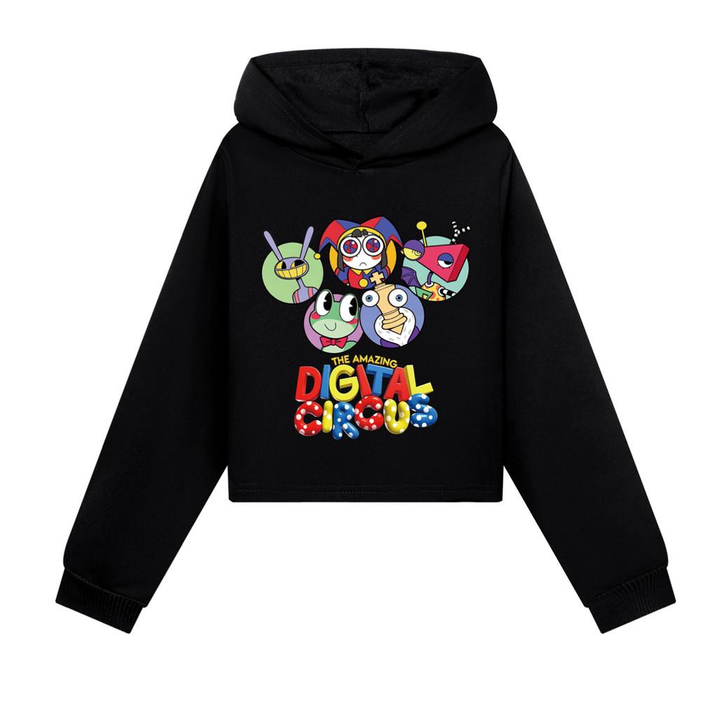 5695 Kinder Mädchen The Amazing Digital Circus Bedruckter Kapuzenpullover Langarm Hoodies