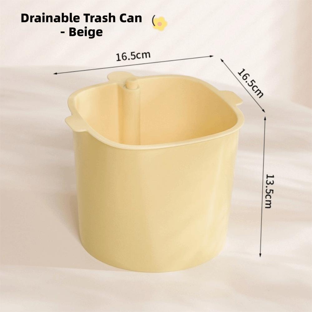 Thick Plastic Double Layer Drain Basket Multifunctional Durable Kitchen Garbage Can Creative Drain Basket Kitchen