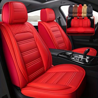 Funda para asiento de automóvil de 5 asientos, cojín para asiento trasero delantero y trasero transpirable y envolvente completo, protector de asiento de vehículo, accesorios para automóvil de tamaño universal para 4 estaciones