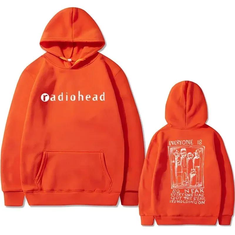 Autumn Winter British Rock Radiohead Printed Hoodie Men's and Women's Fashion Retro Hoodie Gothic Hoodie