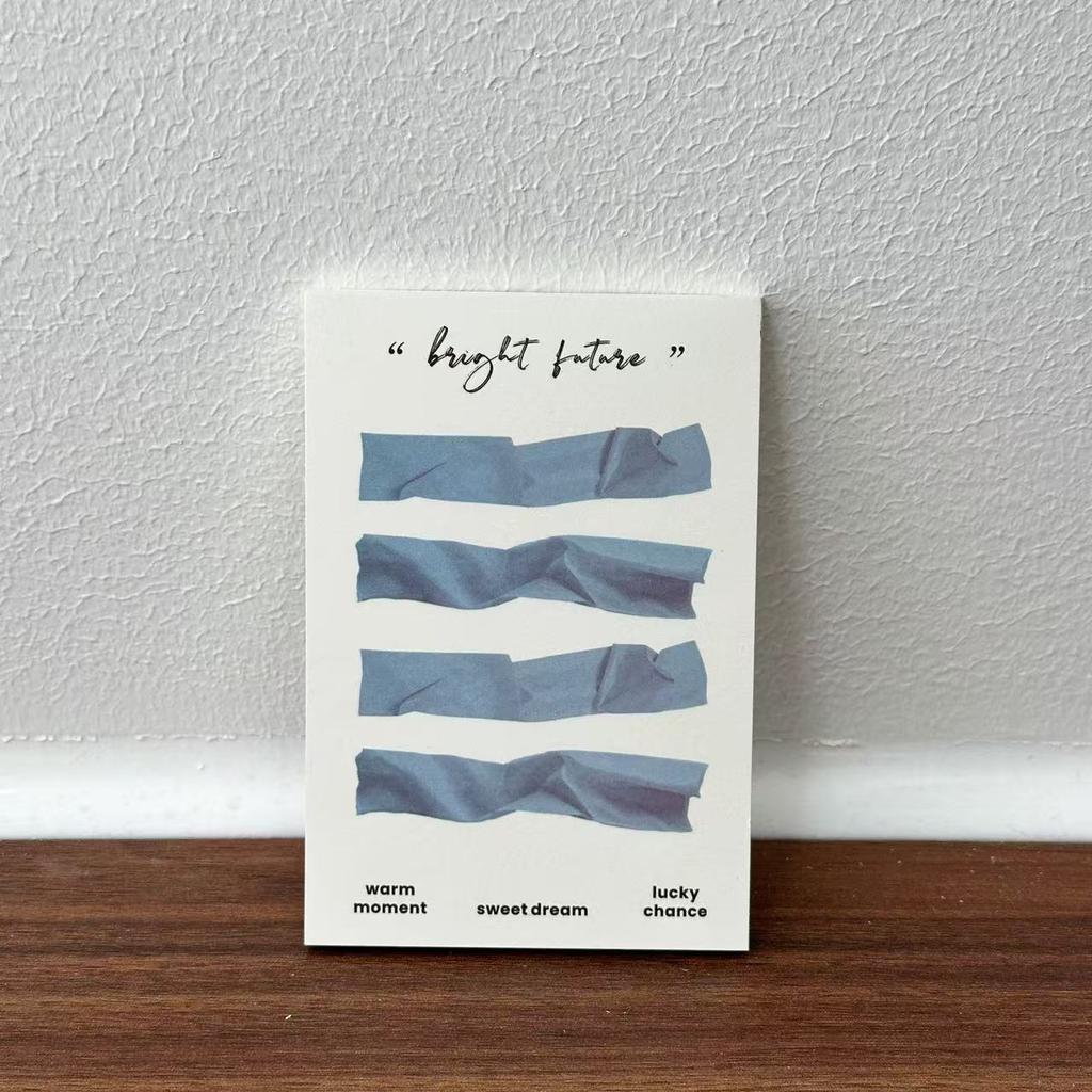 Original Korean High-end Sticky Notes Book Super Textured Cultural Creative Style Cream Color Sticky Notes Study Memo Notebook