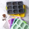 Silicone Bread Baking Form Non-Stick Silicone Baking Pan Hamburger Bun Mold  Homemade Bread