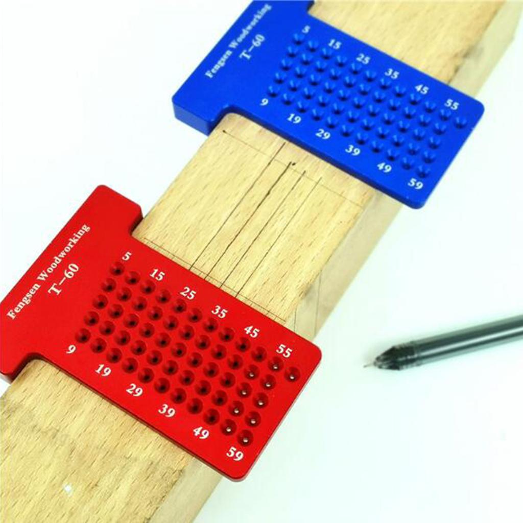 Hole Positioning Scriber Gauge Woodworking Measuring Tools Parallel Marking Ruler for Carpenter DIY