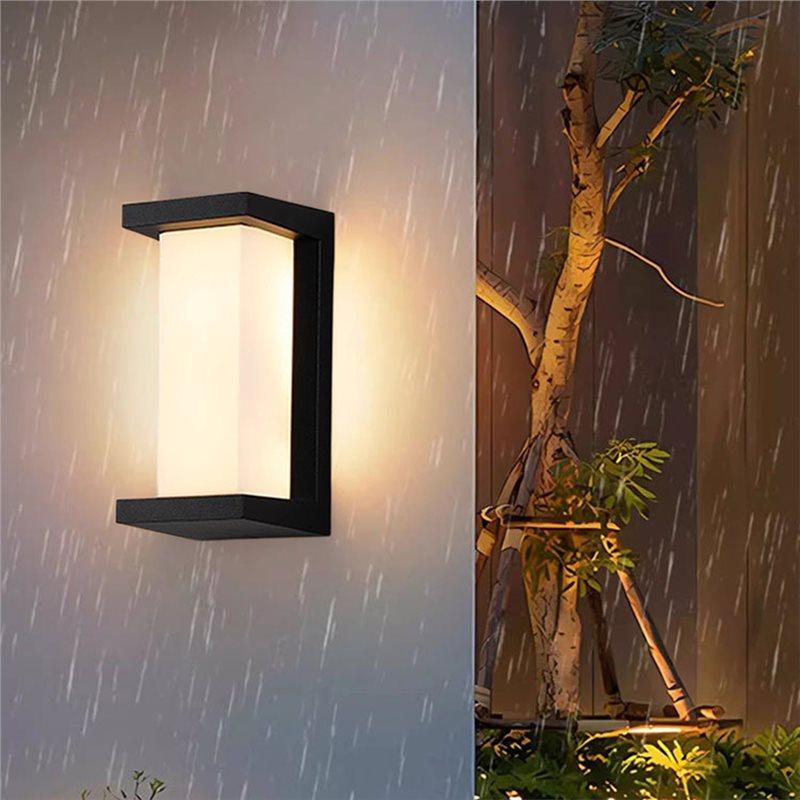 A03F-Outdoor Waterproof LED Wall Light For Exterior Wall Light For Porch Garage Garden Courtyard Villa Indoor Wall Lamp Warm