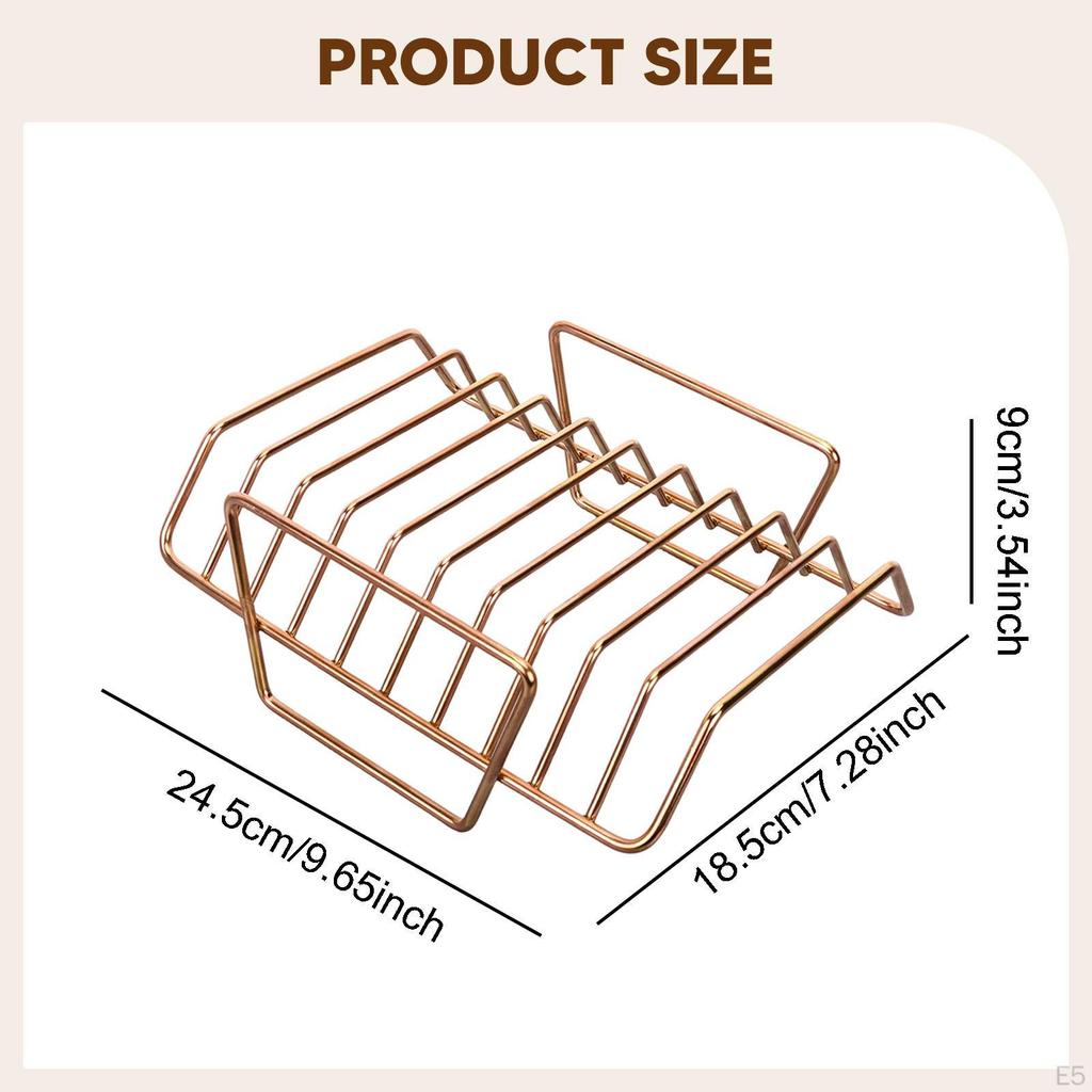 For Grilling 304 Stainless Steel Premium BBQ Accessory Rib Holder Grill Meat Roast Rack