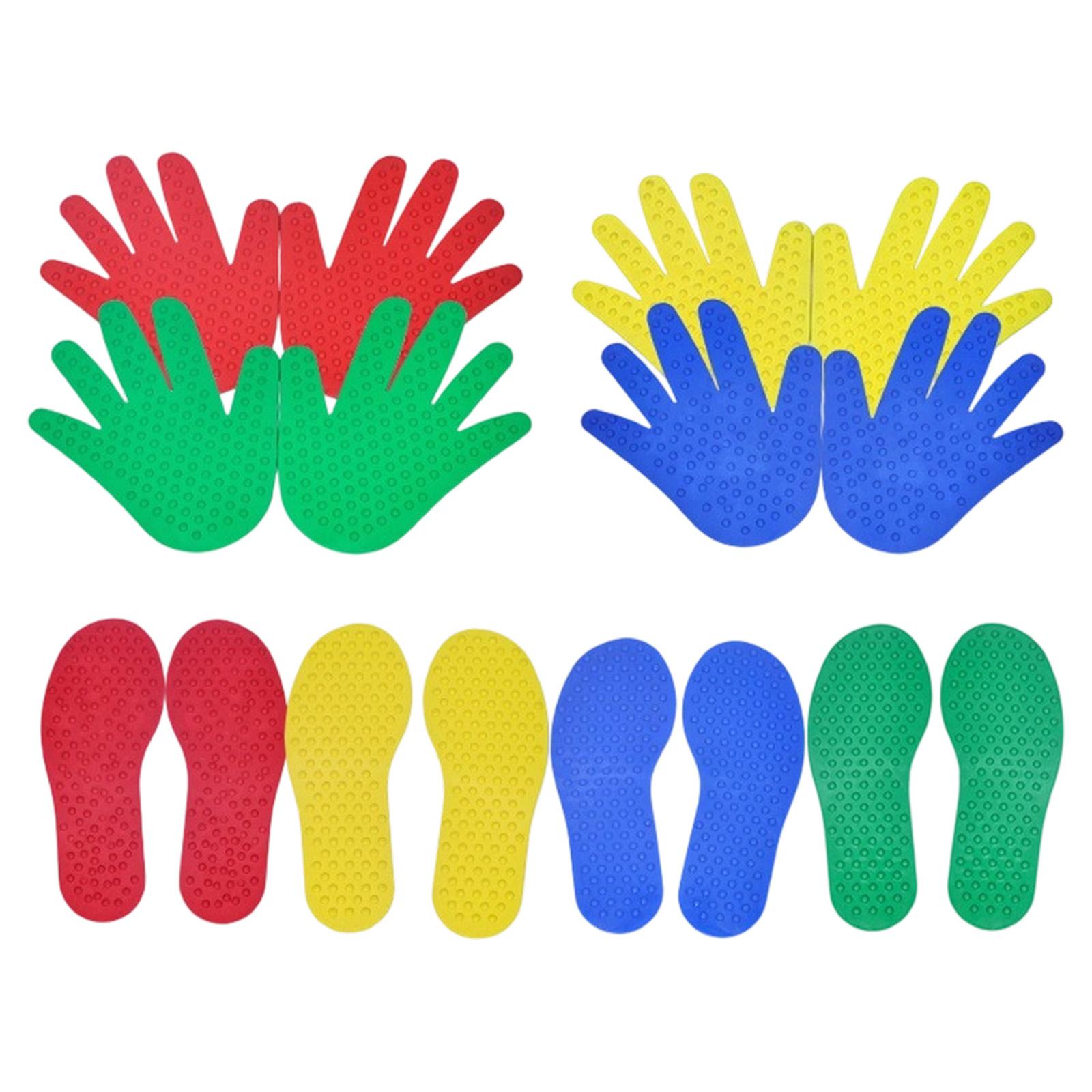 Hand and Foot Print Agility Discs for Training and Drills One Size