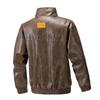 American PU leather jacket men's coat spring and autumn new stand-up collar locomotive clothing versatile trend jacket shirt