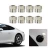 Universal Style Metal Car Anti-rust Motorbike Wheel Tire Valves Stem Cap Airtight Cover Dustproof with Rubber Seal Rings
