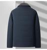Woodpecker Men's Fleece-Lined Winter Jacket: Thick, Cotton-Padded, Cold-Proof Coat for Middle-Aged and Elderly.