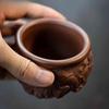 100ml Yixing Zisha Nine Dragon Fish Transforms Teacup Zen Tea Bowl Cute Cup Tea-tasting Smelling Cup Jianzhan Master Cups Teaset