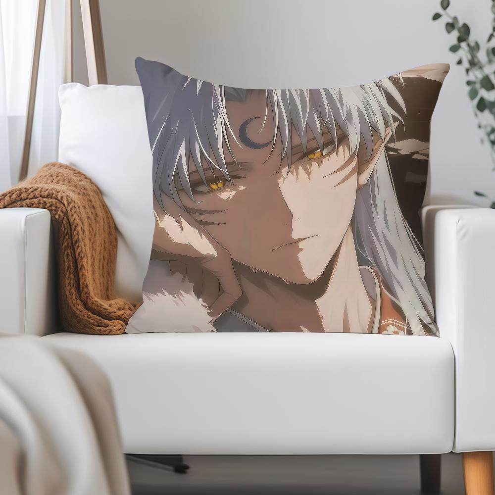 Classic Anime I-Inuyasha Sesshomaru Pillow Case Applicable Space For Guest Rooms Interiors Cars Office House Decoration