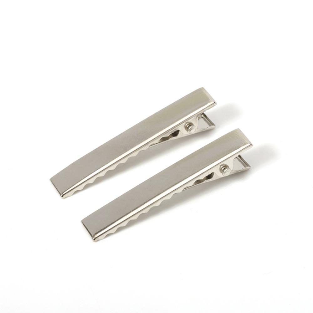 

50 шт. DIY Ювелирные изделия Заколки для волос Железные Зажимы для волос Металлические Головные уборы Простые Заколки для волос Невесты Инструмент для укладки волос 4.6cm серебряный