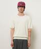 GENERALIDEA Man Temperature Cut Cool Classic Crew Neck Half Knit [Ivory] / Gf2Mkp022