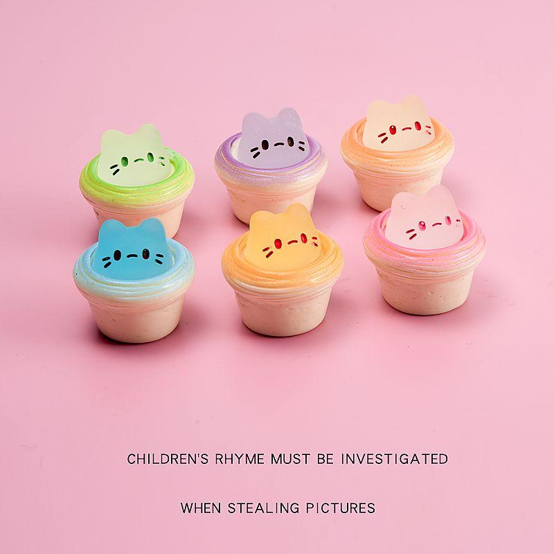 

Luminous Mini Luminous Cake Color Cute Jewelry Kitty Toy Desktop Small Ornaments Play House Toy