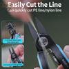 Hot Sale Portable Stainless Steel Lure Shears Fishing Line PE Line Serrated Blade Mini Fishing Shears