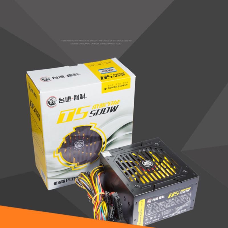 140-260V Anma 500w Ana Bilgisayar Büyük Fan PC Güç Kaynağı Sıcaklık Kontrolü Sessiz Kutu Güç Kaynağı