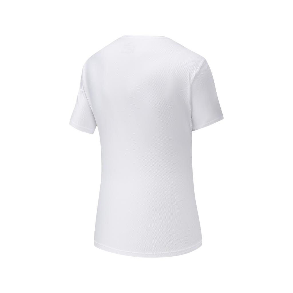 Anta Solid Color Round Neck Pullover Short Sleeve Sports Minimalist Running Badminton Workout Shorts Casual Set Women sets 192637975D-2