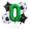 World Cup Decorations with Soccer Birthday Party Decorations, Easy To Use Party Decor, Number Balloons for Sports Theme Party (Light Green)