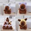 Adorable Capybara Plush Toy Bag Charm Soft Stuffed Animal Doll With Cute Design
