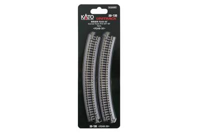 KATO N Gauge Curved Track R348-30° 4 Pieces 20-130 Railroad Model Supplies