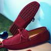 Suede Shoes Men Size 38-47 Luxury Men Loafers Soft Moccasins Man High Quality Shoes Casual Genuine Leather Driving Flats Penny