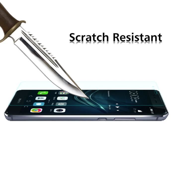 Screen Protector - Phonillico® - Huawei P9 PLUS - Pack of 2 - Tempered Glass - Scratch Resistant