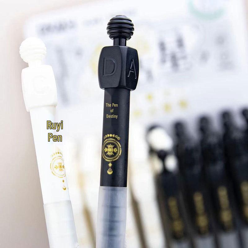 

ABCD Astrology Black Twist Ballpoint Pen 0.5mm Student Stationery 0.5mm