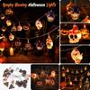 Halloween Battery Operated String Lights with Pumpkin Decorations for Indoor Outdoor Party Decor