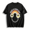 Smiley Flower Rainbow Print Casual Top For Men Women Pure Cotton T-shirt