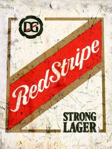 

Metal Signs Vintage Retro Pub Home Bar Man Cave Garage Shed Red Stripe Tin SignAluminum 20x30cm（7.8x11.8inch）