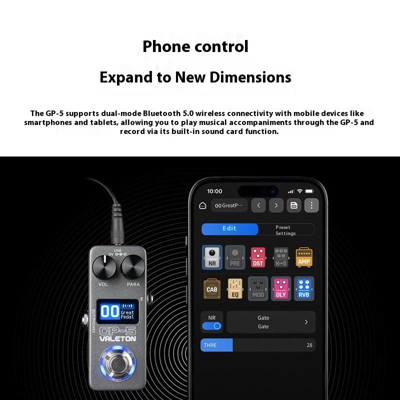 Gp-5 Electric Guitar Integrated Effect Device Processor/Nam&Ir Loader Supports Loading Enclosure Third-Party Ir File