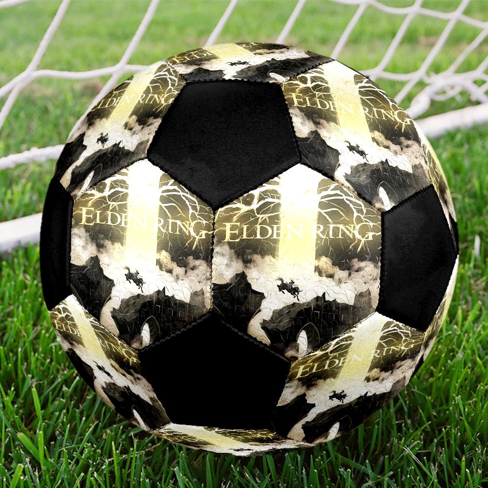 Elden Ring Indoor Soccer Ball Colorful Machine Stitched PVC Size 5 Team Training Competition Ready Durable High-Bounce Cool Sports Gift