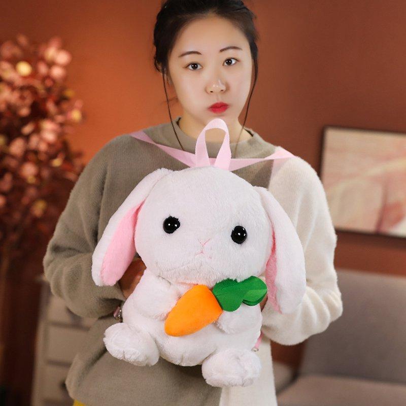 38cm Neue Mode Kreativ 3D Hamster Rucksack Niedlich Tier Cartoon Plüsch Rucksack Kaninchen Tasche für Kinder Jungen Geschenke