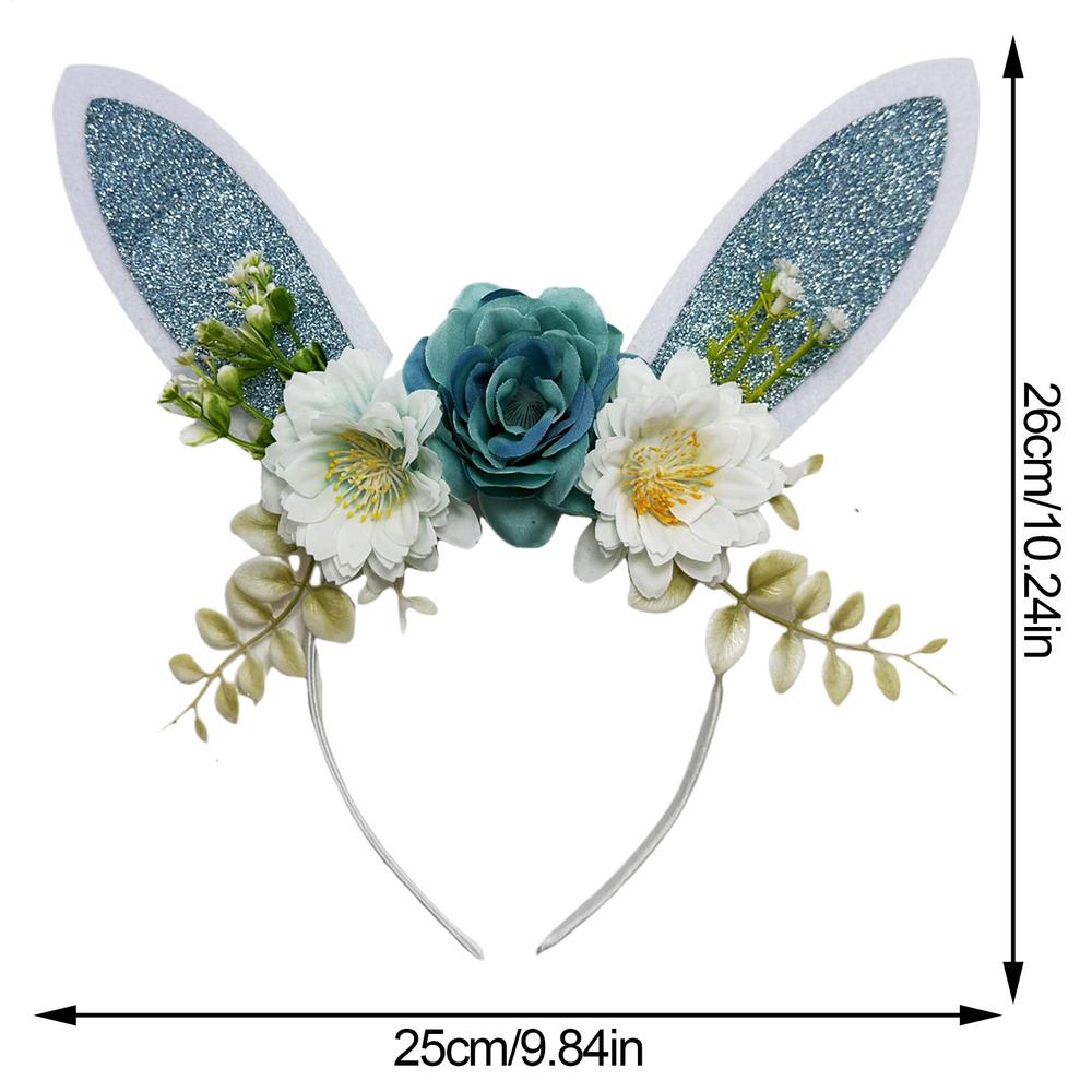 Easter Bunny Headband Adjustable Soft Glitter Cartoon Costume Decoration Adult Kids Party Favor Headband For Cosplay Photo Booth